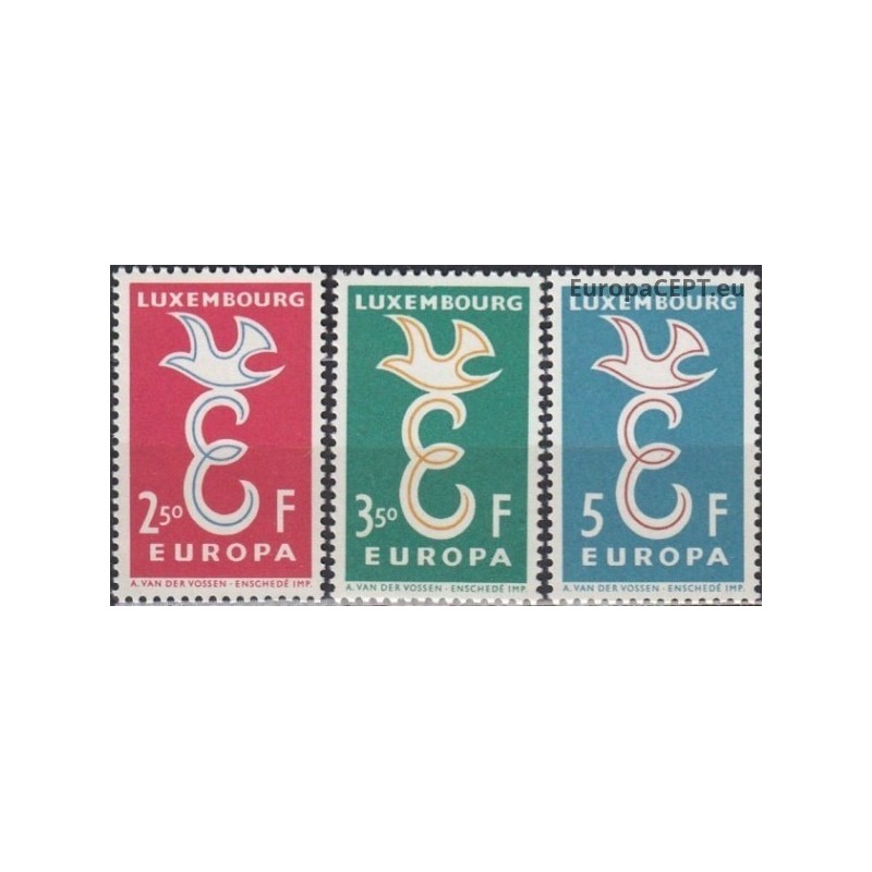 Luxembourg 1958. Cooperation of the European Postal Services