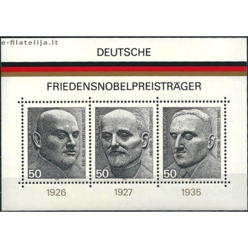 Germany 1975. Nobel Prize Laureates