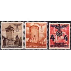German Empire 1940. Occupation stamps in Poland