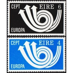 Airija 1973. CEPT: stilizuotas pašto ragas (3 rodyklės paštui, telegrafui ir telefonui)