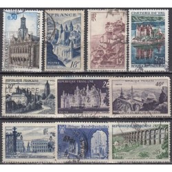 France. Set of Used Stamps XIV (Landscapes)