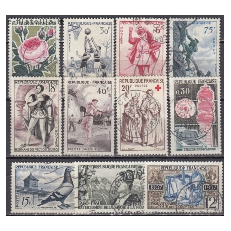 France. Set of Used Stamps XVII