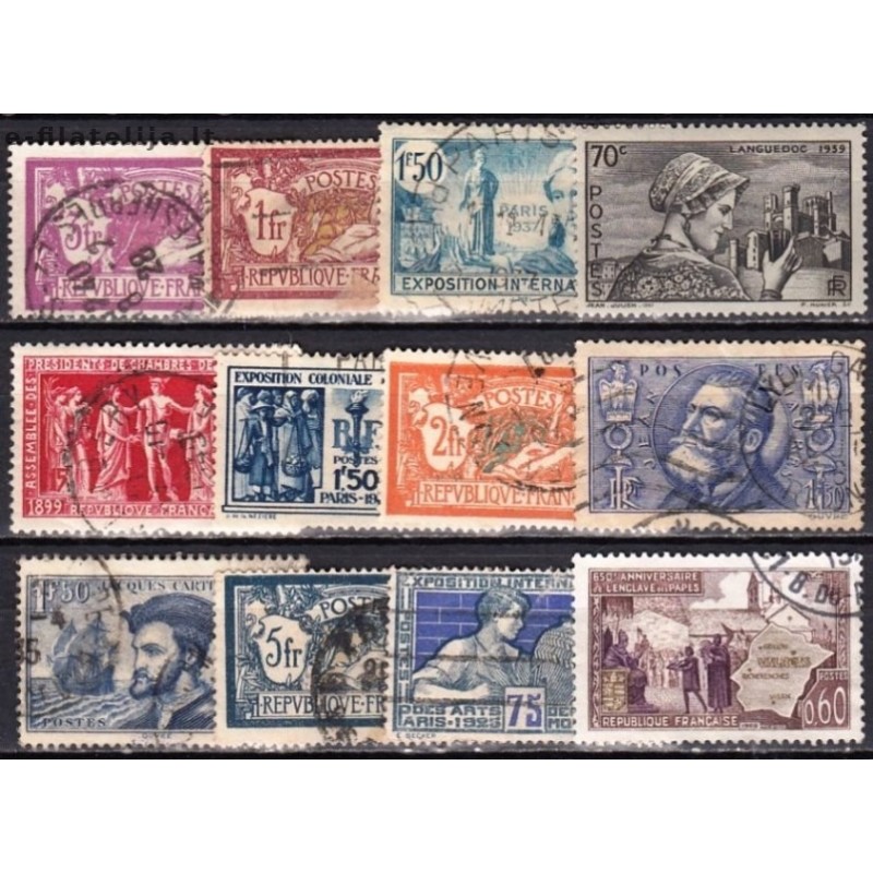 France. Set of Used Stamps XXI