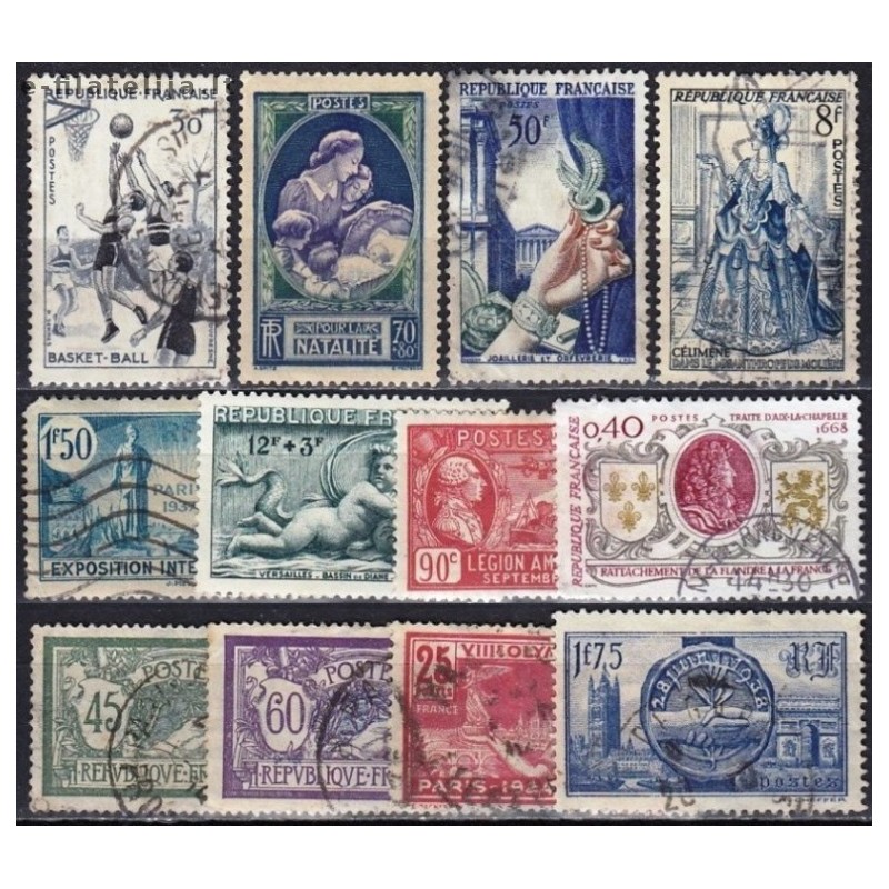 France. Set of Used Stamps XXII