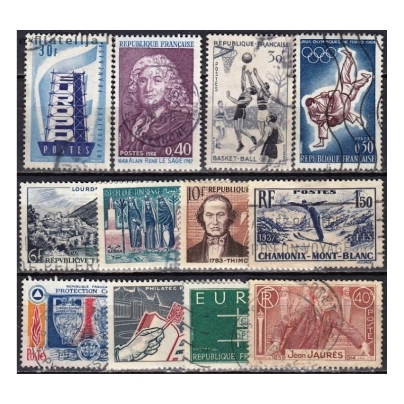 France. Set of Used Stamps XXIII