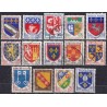 France. Set of used stamps XXVI (Coat of Arms)