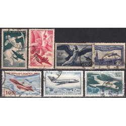 France. Set of used stamps XXVIII (airmails)