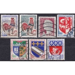 France. Set of used stamps...