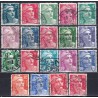 France. Set of used stamps XXX (Marianne, 1947-1949)