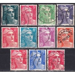 France. Set of used stamps...
