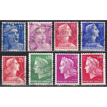 France. Set of used stamps XXXII (Marianne)