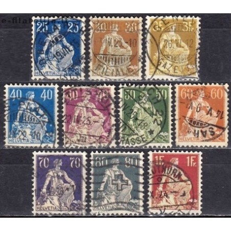 Switzerland. Set of used stamps III (Helvetia)