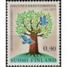 Finland 1977. Tree and birds