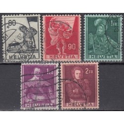 Switzerland 1941. Set of used stamps XVI (Historic Events)