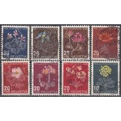 Switzerland. Set of used stamps XX (Flowers)