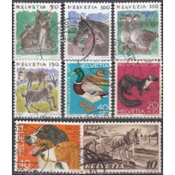 Switzerland. Set of used stamps XXIII (Animals)