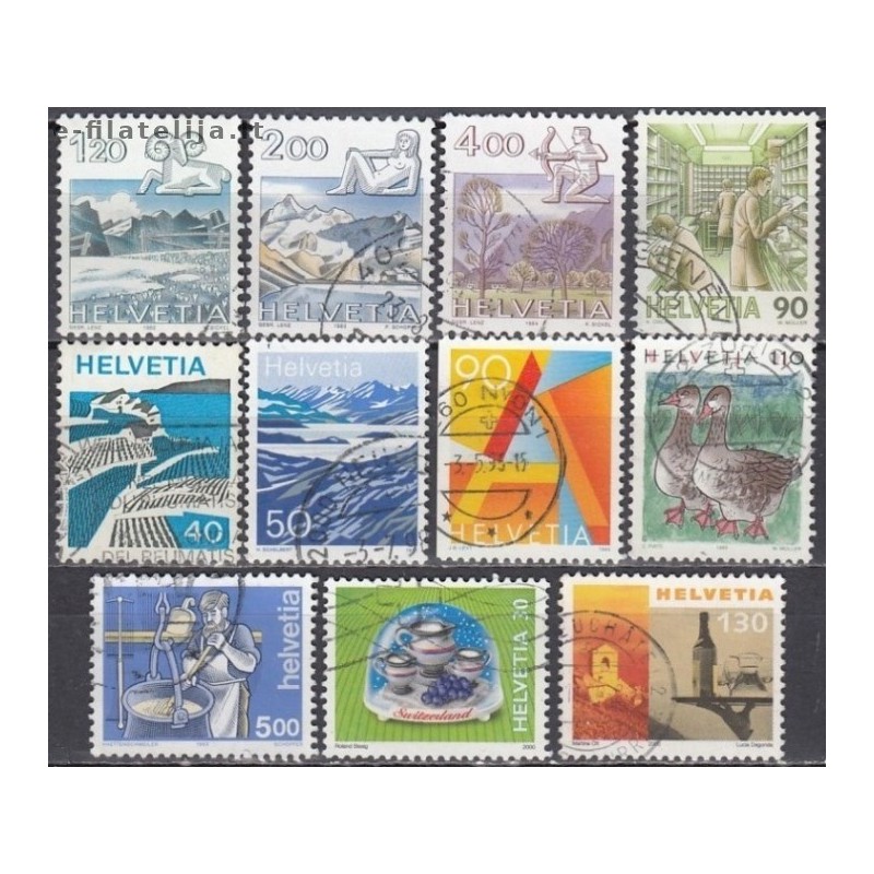 Switzerland. Set of used stamps XXX