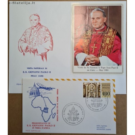 Vatican 1980. John Paul II visits Zaire