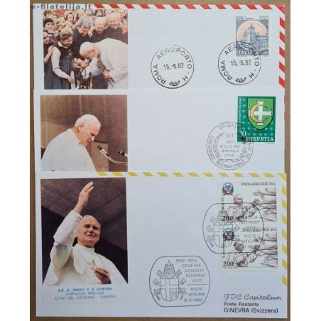 Vatican 1982. John Paul II visits Switzerland