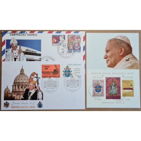 Vatican 1985. John Paul II visits Liechtenstein