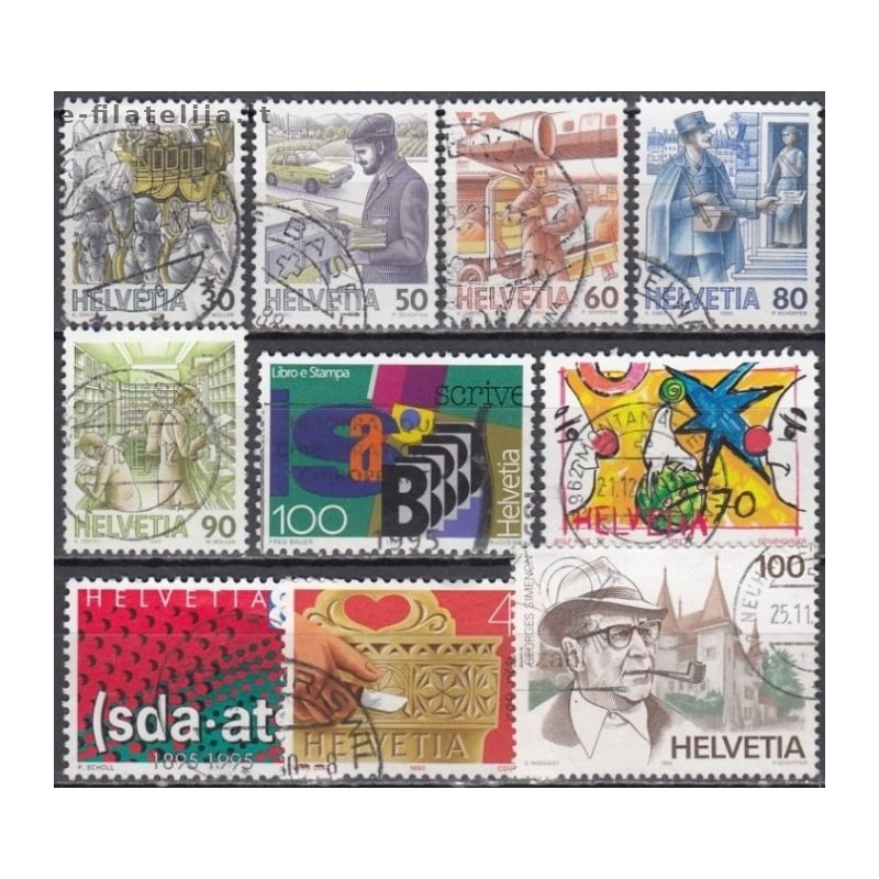 Switzerland. Set of used stamps XXXV