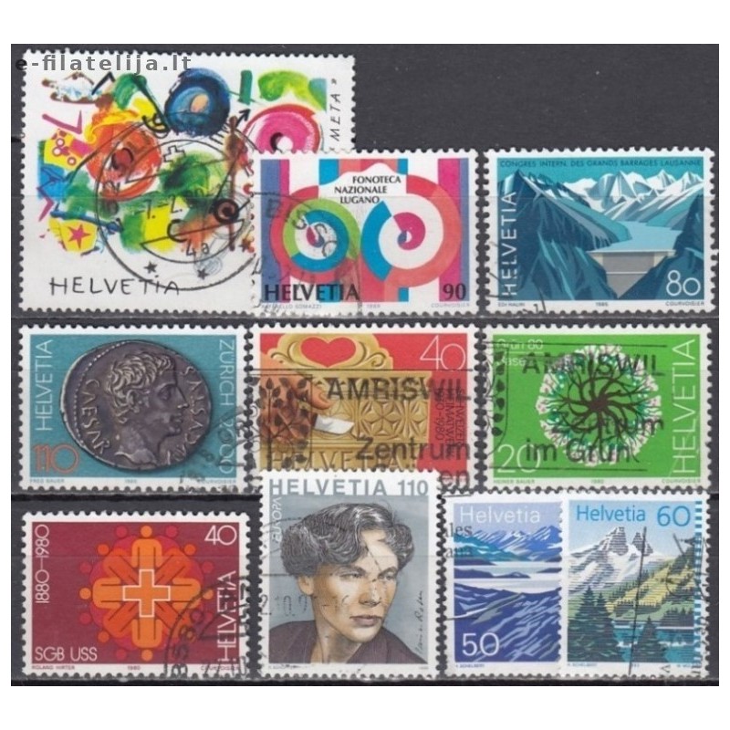 Switzerland. Set of used stamps XXXVII