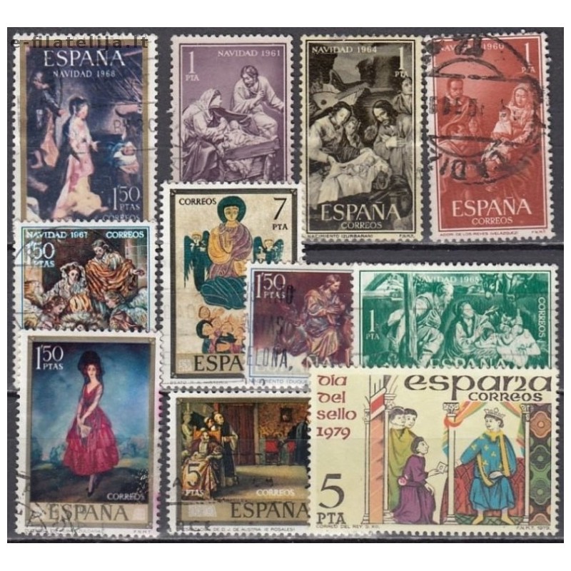 Spain, Set of used stamps XXVII (Arts)