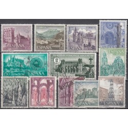 Spain. Set of used stamps XXVIII (architecture)