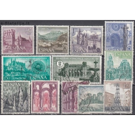 Spain. Set of used stamps XXVIII (architecture)