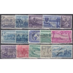 United States. Set of used stamps VII (1950s)