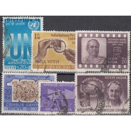 India. Set of used stamps III