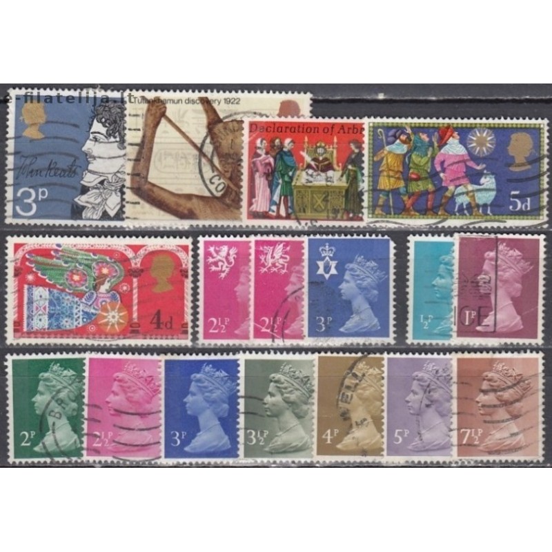 Great Britain. Set of used stamps I