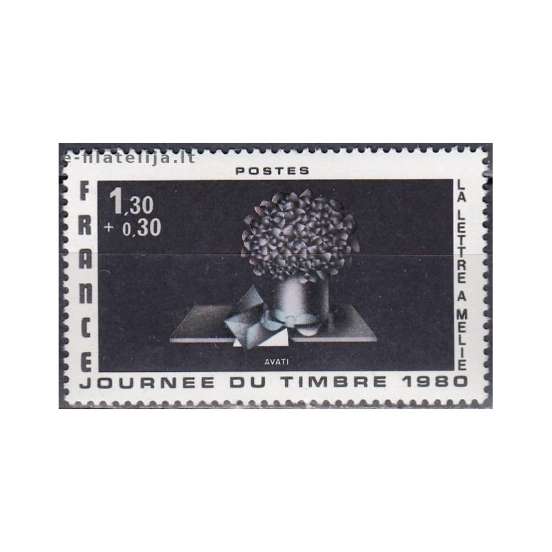Prancūzija 1980. Pašto ženklo diena (Avatis)
