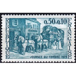 Prancūzija 1973. Pašto ženklo diena (transportas)