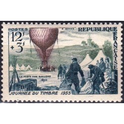 Prancūzija 1955. Pašto ženklo diena  (oro balionas)