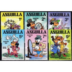Anguilla 1981. Disney figures