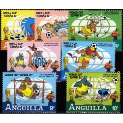 Anguilla 1982. Disney figures (Espana-82)