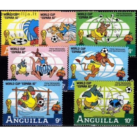 Anguilla 1982. Disney figures (Espana-82)