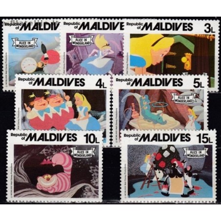 Maldives 1980. Disney figures
