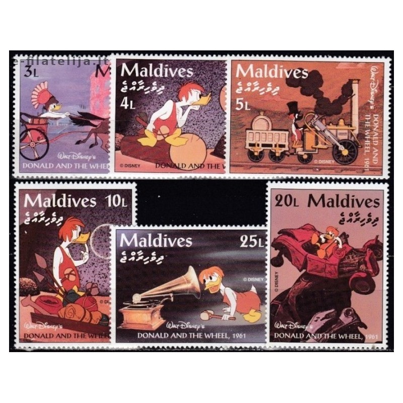 Maldives 1995. Disney figures