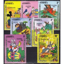 Dominica 1984. Disney figures