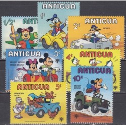 Antigua 1980. Disney figures