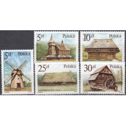 Poland 1986. Classical wooden buildings
