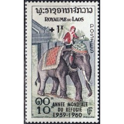 Laos 1960. Elephants...