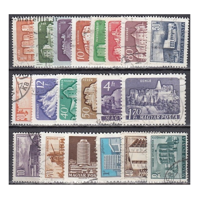 Hungary. Set of used stamps XIX