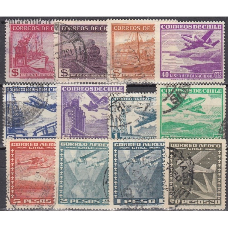 Chile. Set of used stamps V