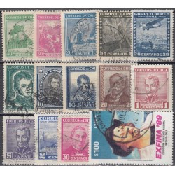 Chile. Set of used stamps VI