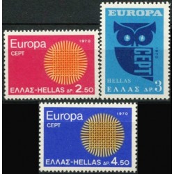Greece 1970. CEPT: Stylised Sun from 24 Fibres