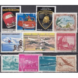 Set of used stamps VI (Transport)