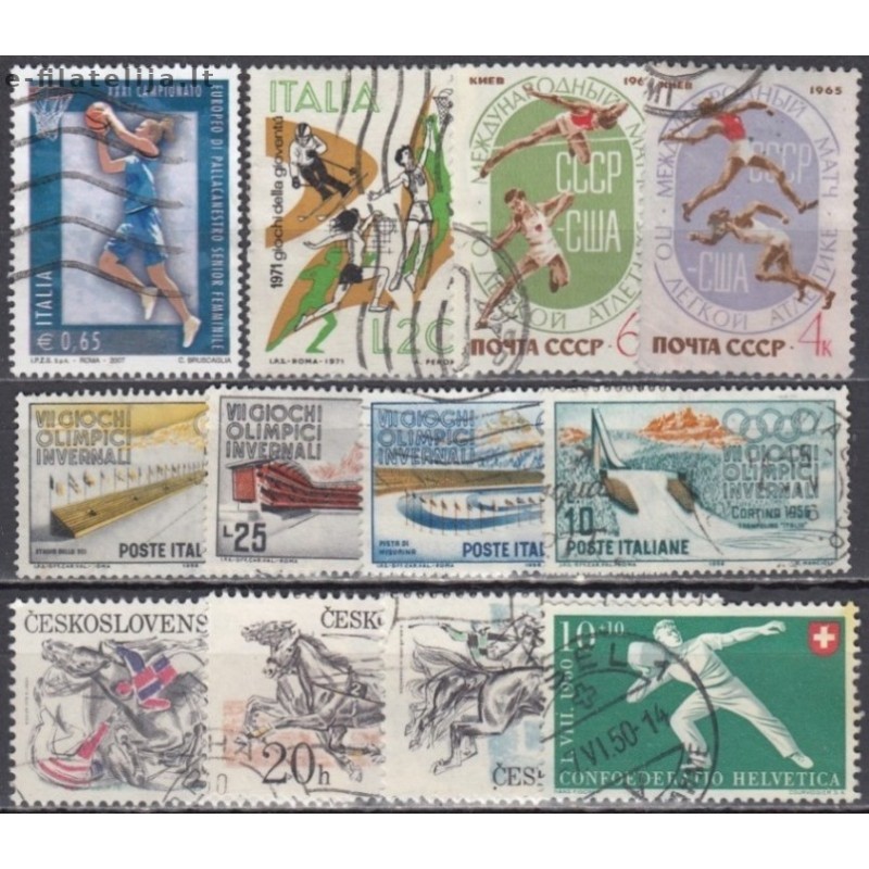 Set of used stamps VIII (Sports)